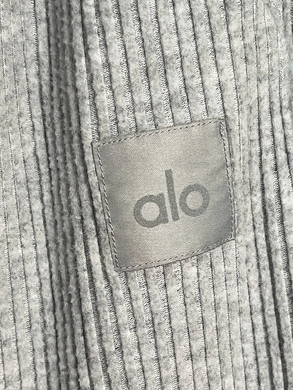 Alo Yoga Muse Sweatpants Athletic Heather Grey Ribbed Joggers XS